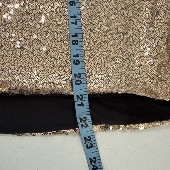 Haoduoyi Tank Top Womens‎ S Golden Sequins Feminine Disco Party Y2K - Picture 7 of 10